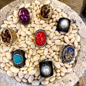 Boho style adjustable rings